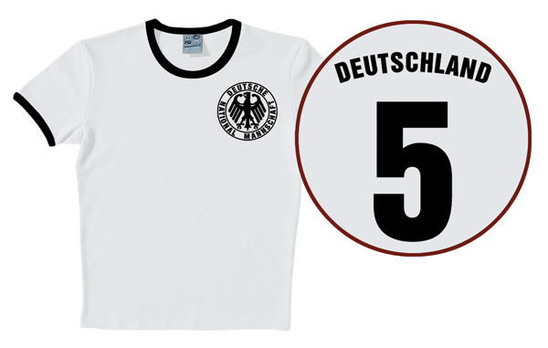 Logoshirt Deutschland T-Shirt Slim-Fit Ringer