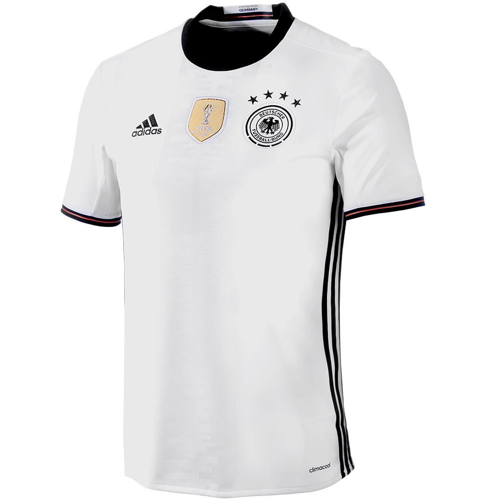 T-Shirt Fußball Kinder Trikot WM/EM Deutschland Trikot mit Streifen 