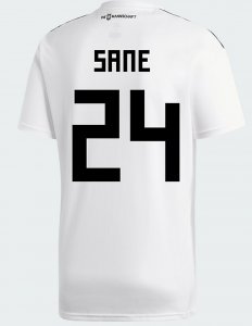 Leroy Sané zuletzt im DFB Trikot mit der Nummer 24.