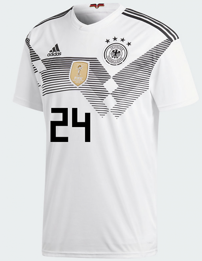 Leroy Sané zuletzt im DFB Trikot mit der Nummer 24.