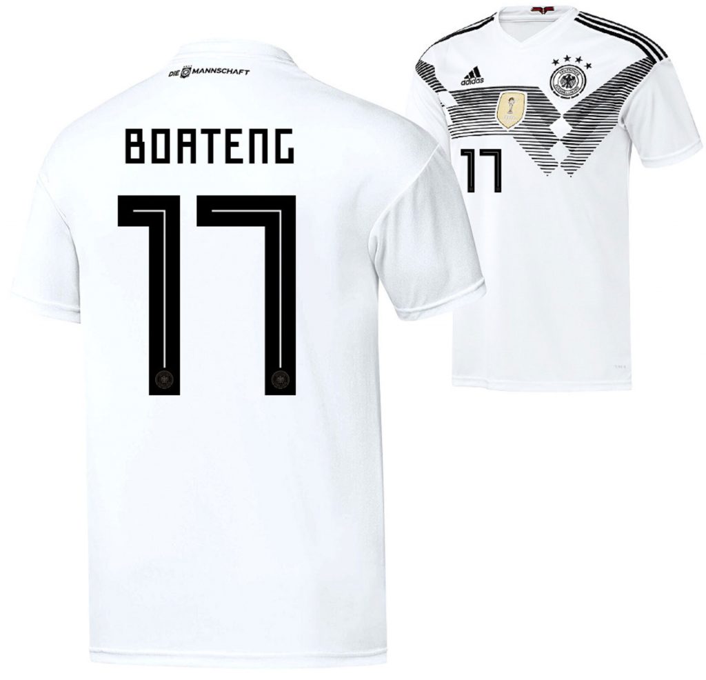 Jerome Boateng trägt die Nummer 17 im Deutschland Trikot.