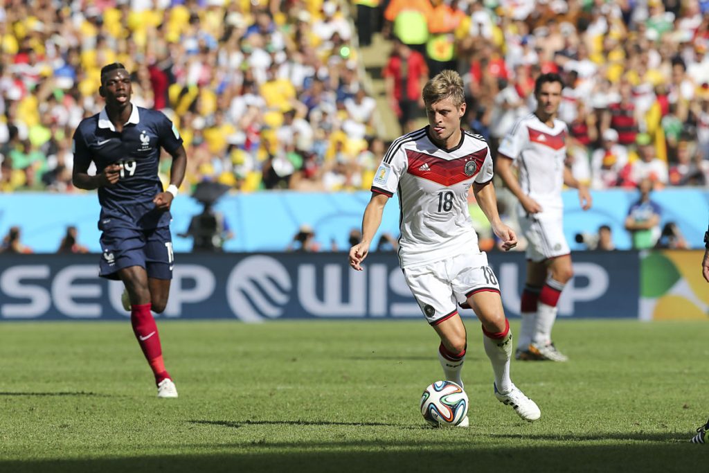 Toni Kroos - früher mit der Nummer 18 auf dem Trikot, heute mit er Trikotnnummer 8 (Foto Shutterstock)