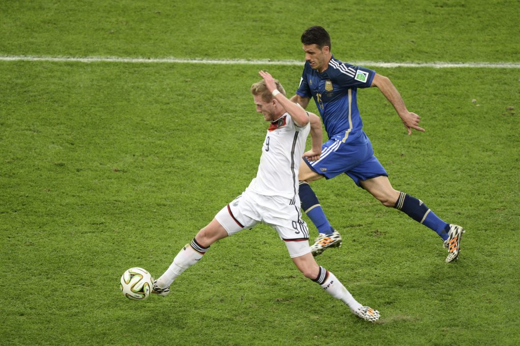 RIO DE JANEIRO, BRASILIEN - Am 13.Juli 2014: André Schürrle mit der Nummer 9 im WM-Finale (Foto Shutterstock)