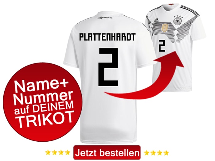 Marvin Plattenhardt tärgt die Nummer 2 bei der Fußball WM 2018