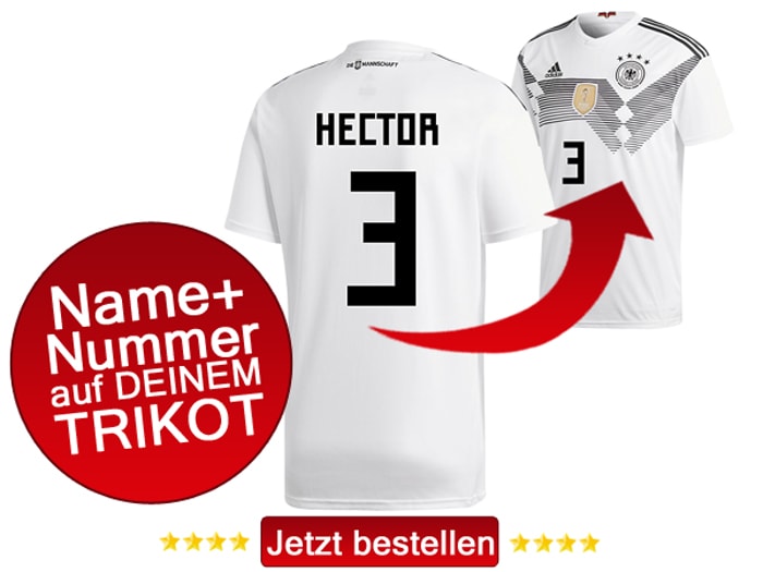 Jonas Hector trägt die Nummer 3 bei der Fußball WM 2018