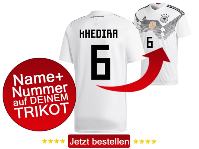 DFB Trikot Nr.6 trägt Sami Khedira