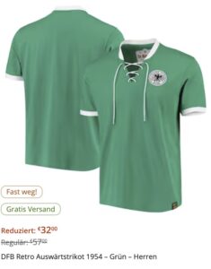 Das grüne DFB Trikot von 1954